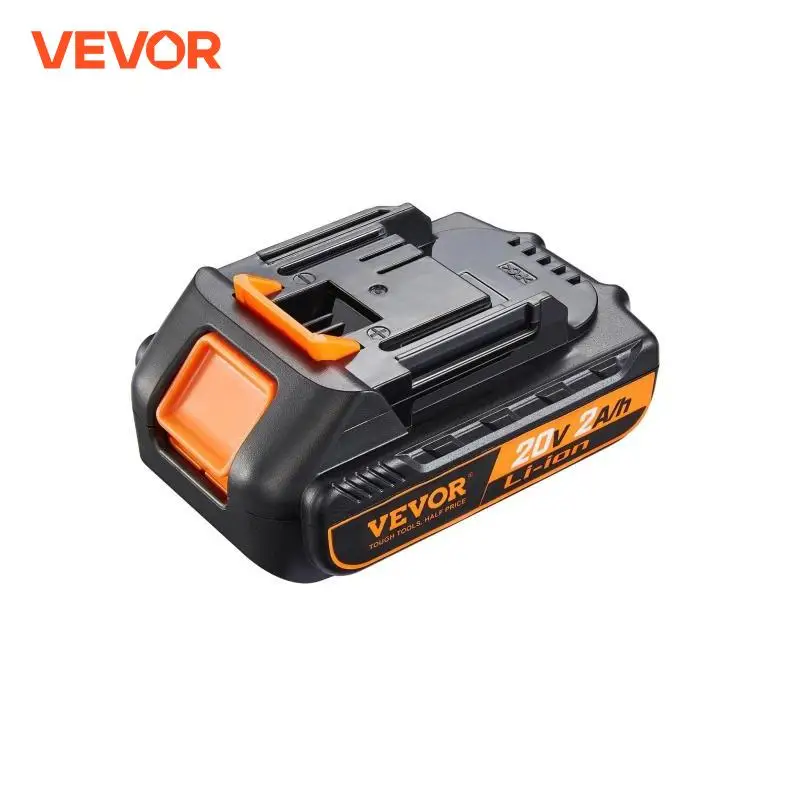 VEVOR 20V 2.0Ah Lithium-Ion Battery High Capacity Replacement Battery Pack for Power Compatible with 20V Cordless Power Tools