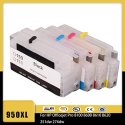 Vilaxh FOR HP950 951 950XL 951XL Refillable Ink Cartridge For HP Officejet CM751 8100 8600 8610 8620 8630 Printer With ARC Chips