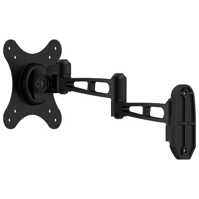 LA100-L Black steel construction full motion tv bracket  new display wall mount rotating