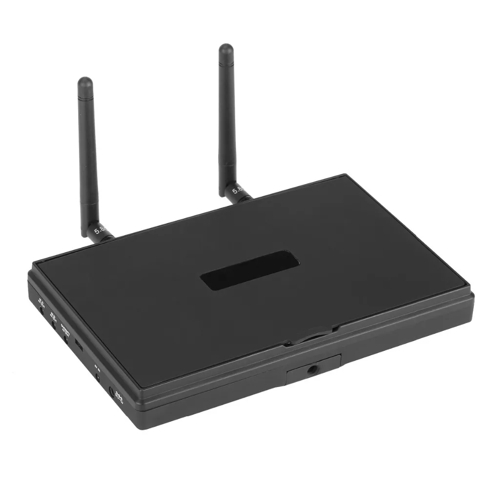 

7 inch FPV display 5.8G 40CH dual receiver, built-in DVR video 800x480 high definition screen, drone ground station