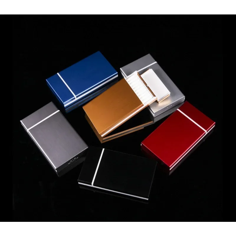

Portable Pocket Cigarette Case Slim Metal Cigarette Box Storage Container Smoking Accessories Ladies Gift