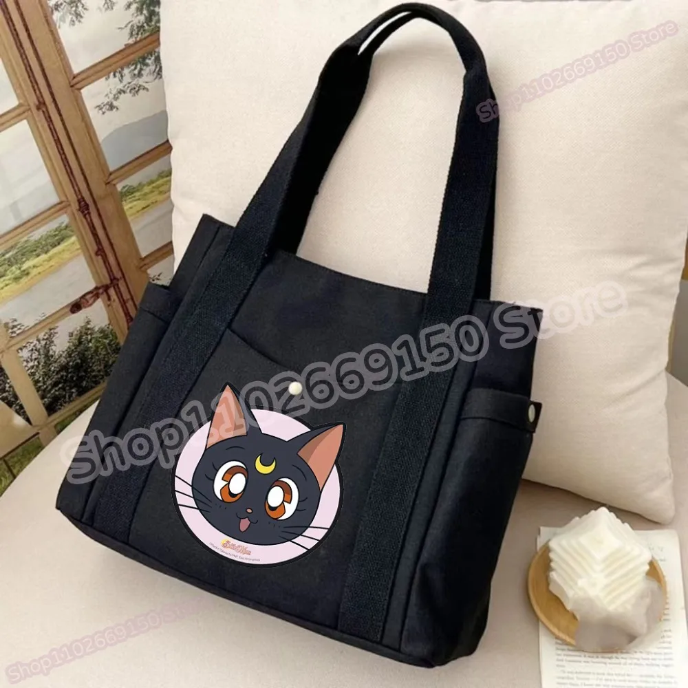 Sailor Moon Women Anime Creative Shoulder Bag Girl Cartoon Cute Handbag Adult Charm Casual Accessories Fashion Printed Bags Gift