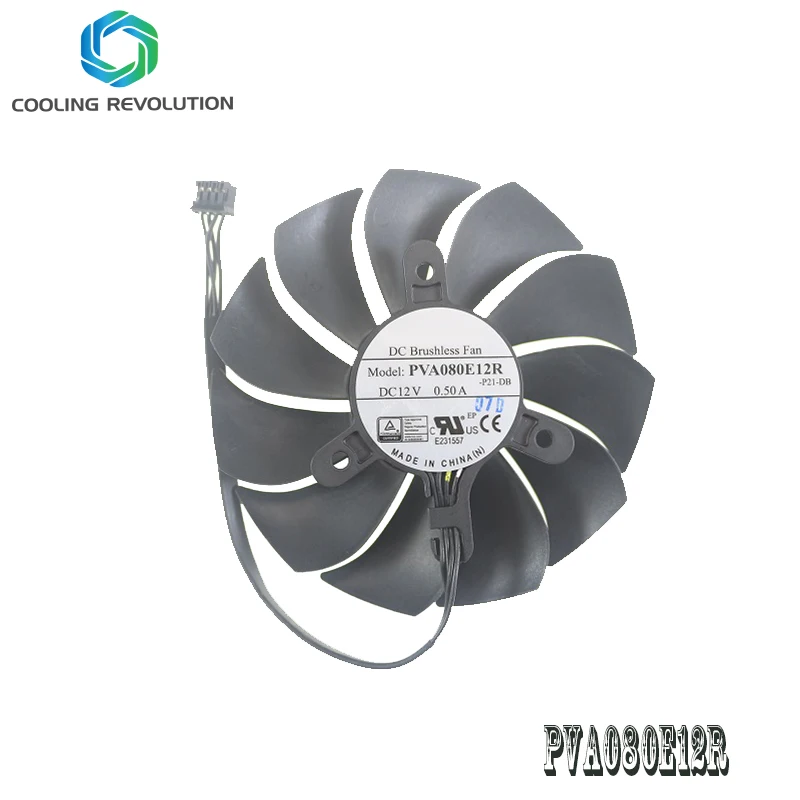 Graphics card fan PVA080E12R DC12V 0.50A 4Pin for HP GTX 1650 Super Mini