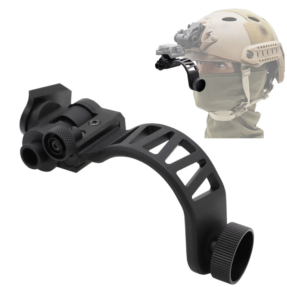 

Tactical Helmet Aluminum J Arm NVG Mount Helmet Bracket Adapter Fit L4G24 L4G19 For PVS-14 Night Vision Goggles