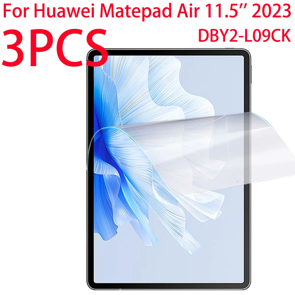 

3PCS PET Soft Film Screen Protector For Huawei Matepad Air 11.5 inches 2023 DBY2-L09CK Tablet Protective Film DBY2-W00