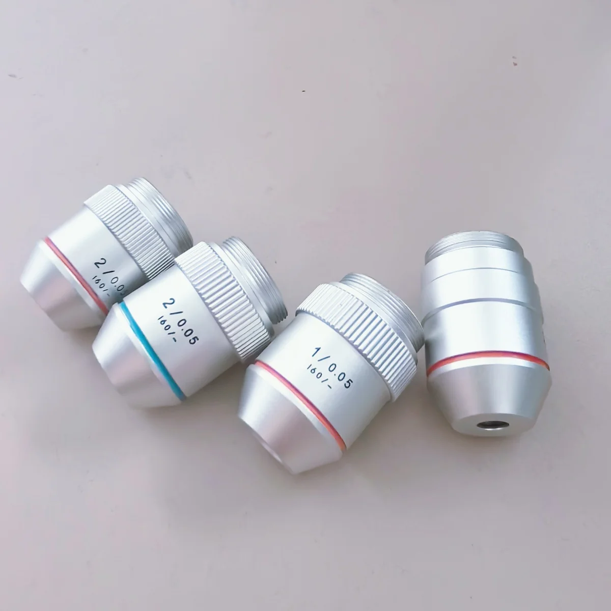 1X 2X Achromatic Microscope Objective Lens Infinity Low Power Objectives with Standard RMS Thread
