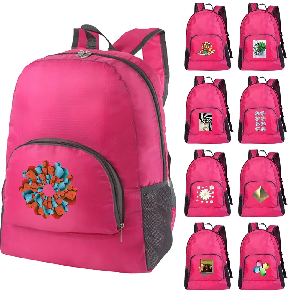 

Складной рюкзак, напечатанный на 3D-принтере, легкая портативная складная сумка, сверхлегкий уличный рюкзак для женщин и мужчин, сумка-органайзер для путешествий и походов