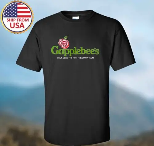 

GAPPLEBEES RACING Men's Black T-shirt Size S-5XL