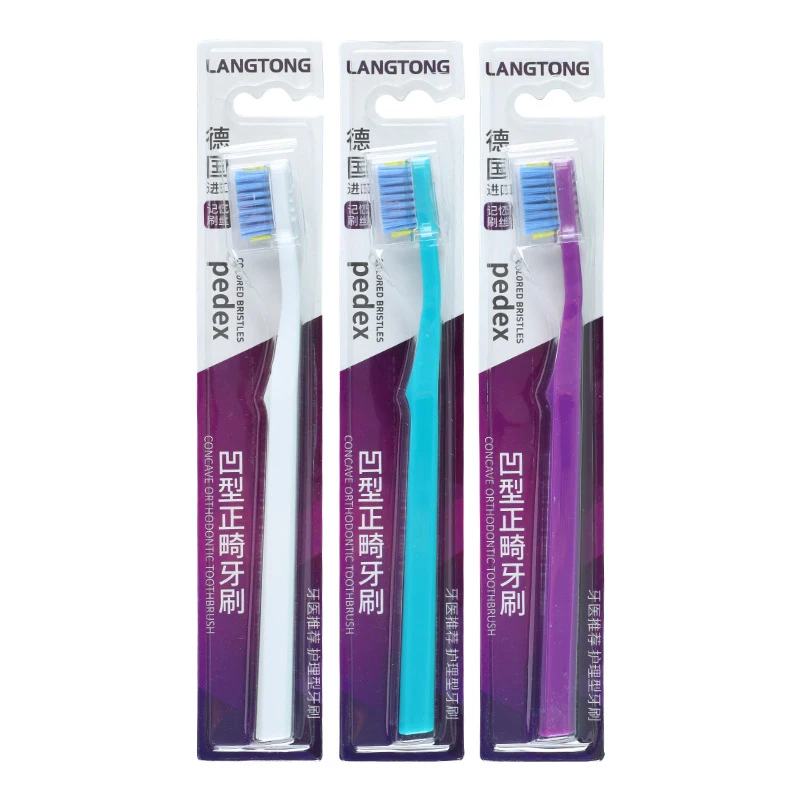 1Pcs Deeply Clean Orthodontic Braces Adult Orthodontic Toothbrushes Dental Soft Toothbrush With Dust Cover For Adult