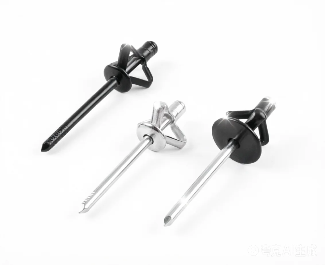 M3.2-M6.4 Trifold Rivets Lightweight Aluminum Alloy Bolt Load Spreading Bulb Tri Grip Fasteners Tri-fold Exploding Pop Rivets
