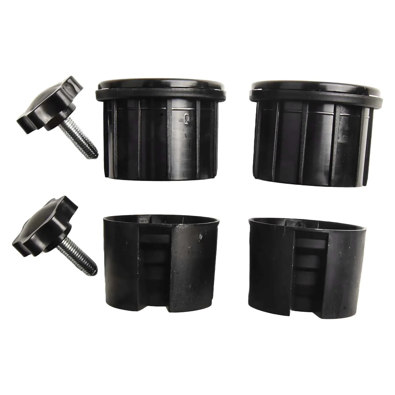 Beach Umbrella Holder Adaptor Set 6 Piece Replacement Parts for Secure Fixing Weather Resistant with Adjustable Knobs