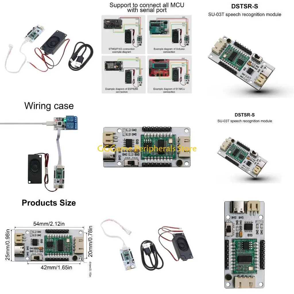 

U55B USB Voice Control Intelligent Voice Recognition Sensors Module Development Board