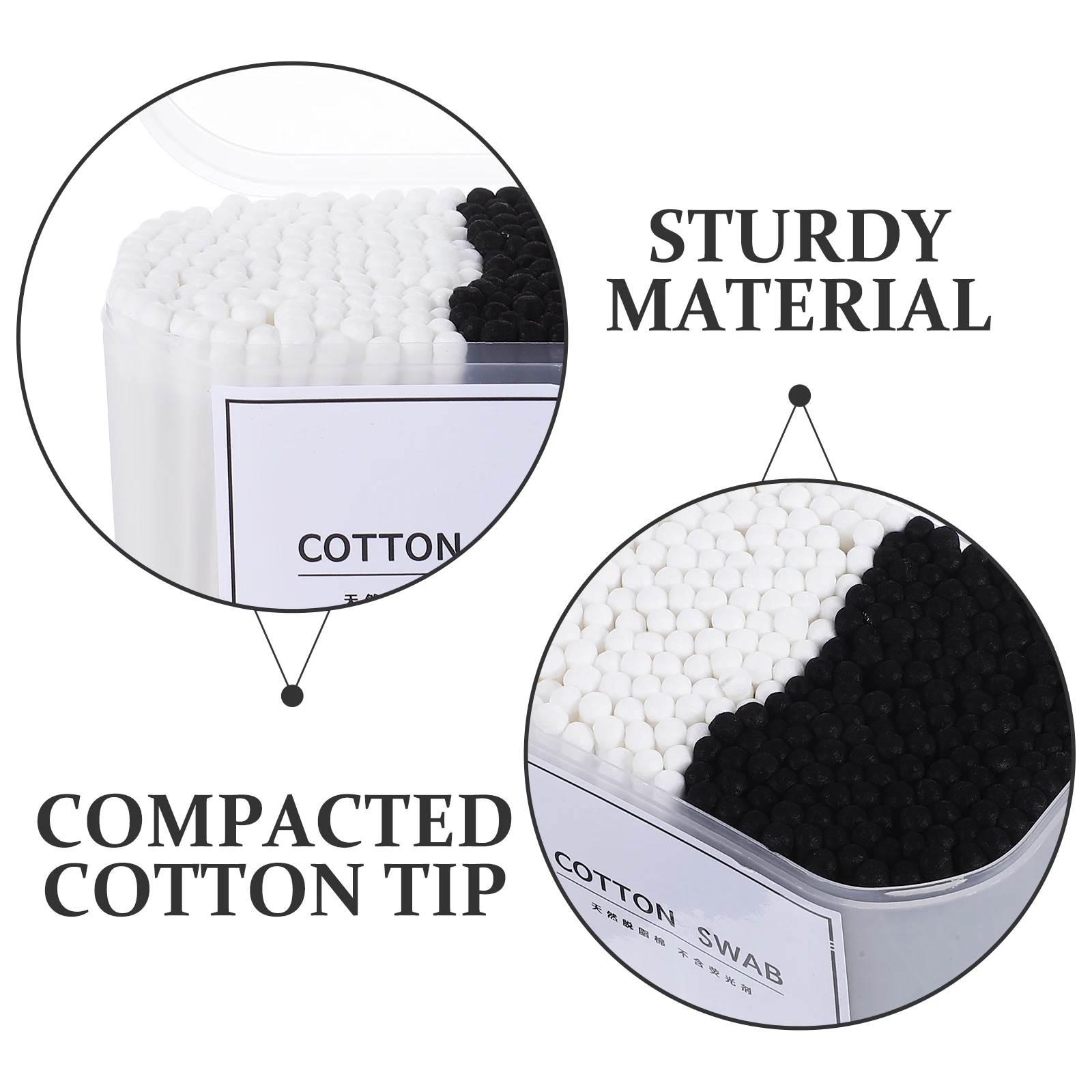 300pcs Cotton Swabs Box-Packed Frosted Double Head Multipurpose For Makeup Cleaning Beauty Care Disposable Paper Stick