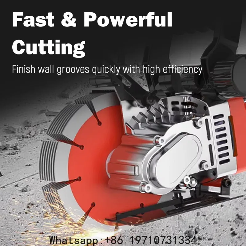 Professional Hydropower Installation Electric Wall Chaser Concrete Wall Slotting Grooving Machine Brick Wall Slot Cutter 220V - view 3