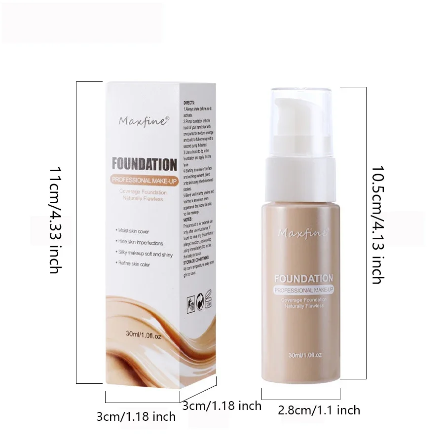 Liquid Foundation Effective Concealer Waterproof Sweat-resistant Makeup Professional Cosmetics