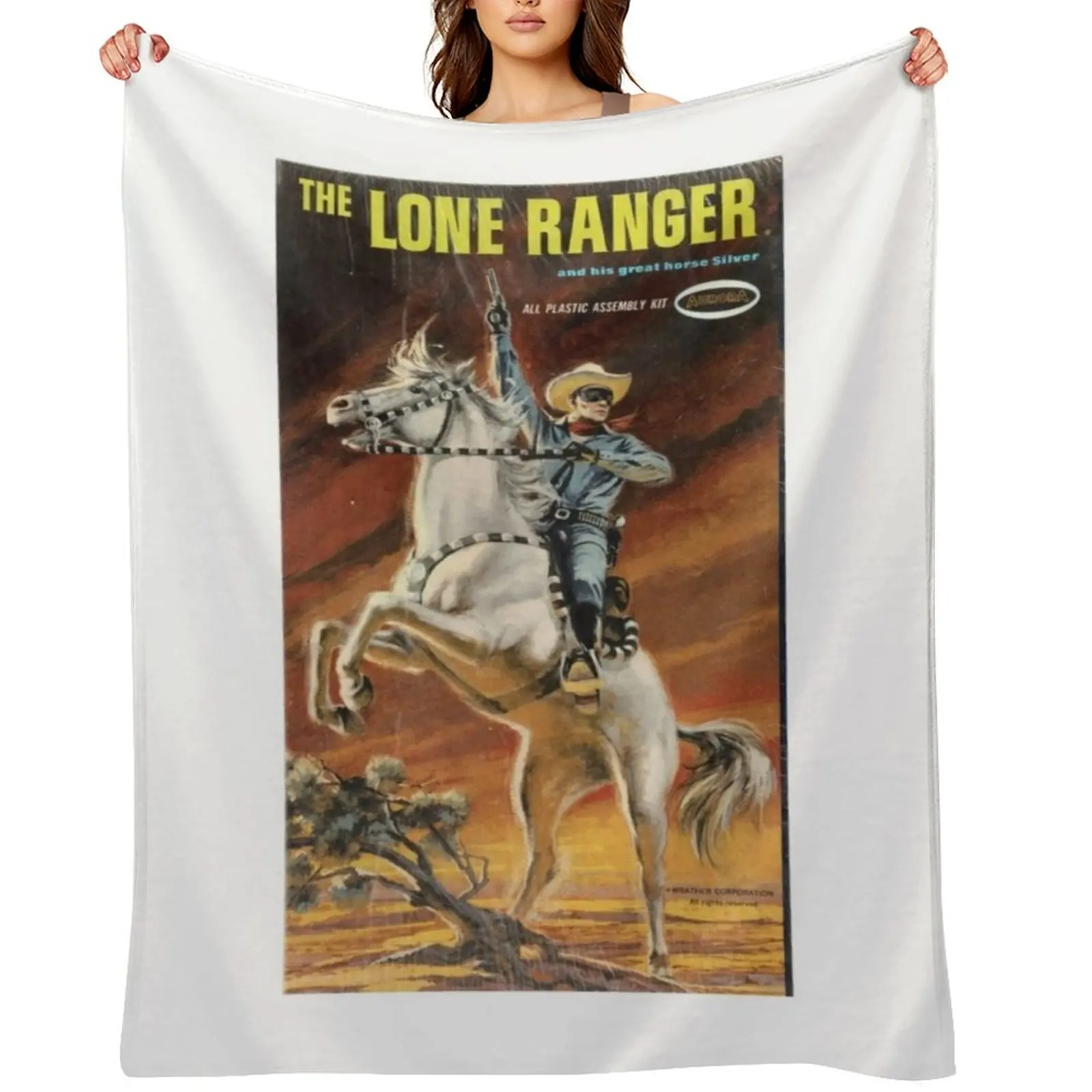 

Lone Ranger Throw Blanket Bed linens Beach Multi-Purpose Soft Plush Plaid Blankets
