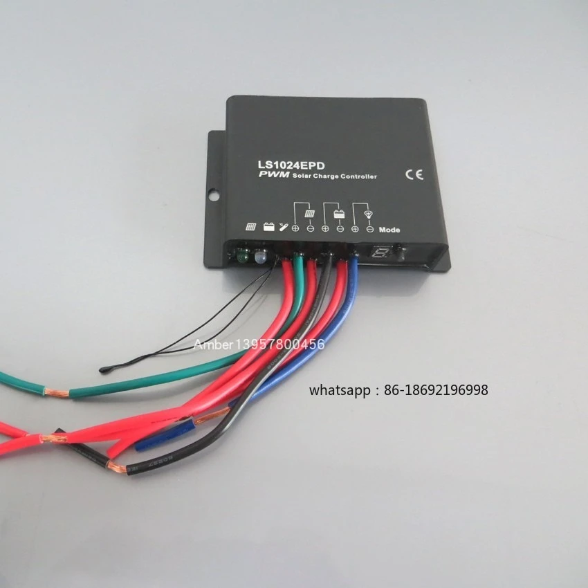 

10A 20A LS1024EPD LS2024EPD Водонепроницаемый ШИМ солнечный уличный фонарь Контроллер заряда и разряда IP67