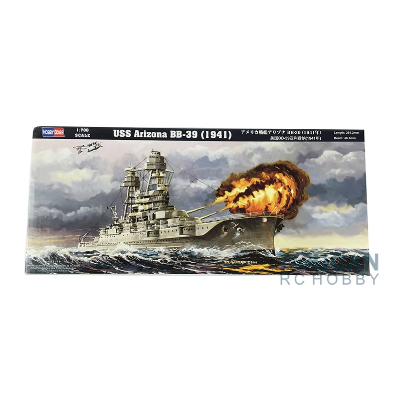 

Hobby Boss 83401 1/700 USS Arizona BB-39 Warship 1941 Battleship Static Model Kit TH06097-SMT2