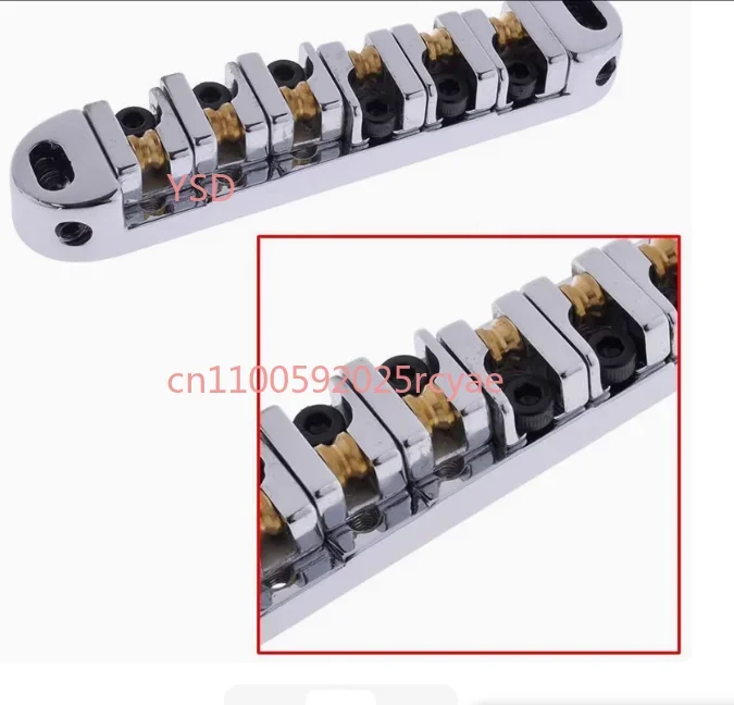 Electric Guitar Bridge Tailpiece Kit With Studs Upper Lower String Bridge String Pillow for  Electric Guitar