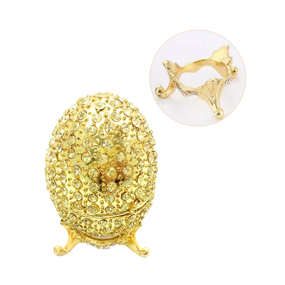 Elegant Painted Alloy Jewelry Box Shape Storage Container Small Trinket Case ganizer Holder Gift for Women Girls