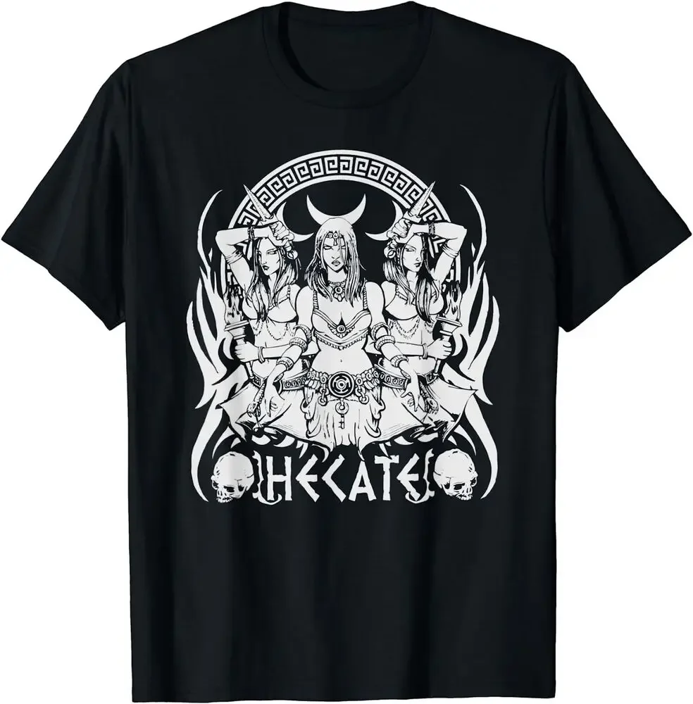 Hecate Triple Moons Goddess Witch Hekate Wheel Tee Shirt  High Quality 100%Cotton Short Sleeve