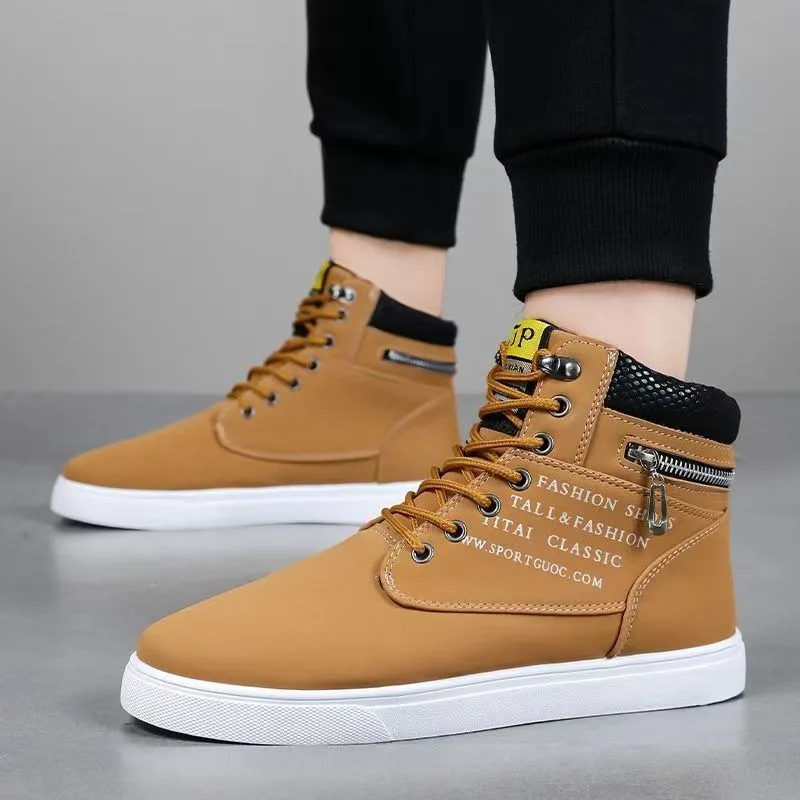 high top designer shoes dr ankle boots for man casual shoes men luxury sneakers botas casuales botines para hombre