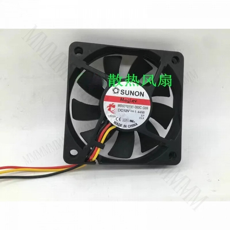 TT  SUNON MB60101V1-000C-G99 12V 1.44W 6CM 6010 3-Wire DC Cooling Fan
