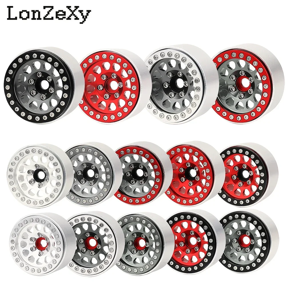 Felgi ze stopu metali 1/4szt 1.9 Beadlock do gąsienic 1/10 RC Axial SCX10 III D90 AXI03007 90046 TRX-4 Redcat GEN 8