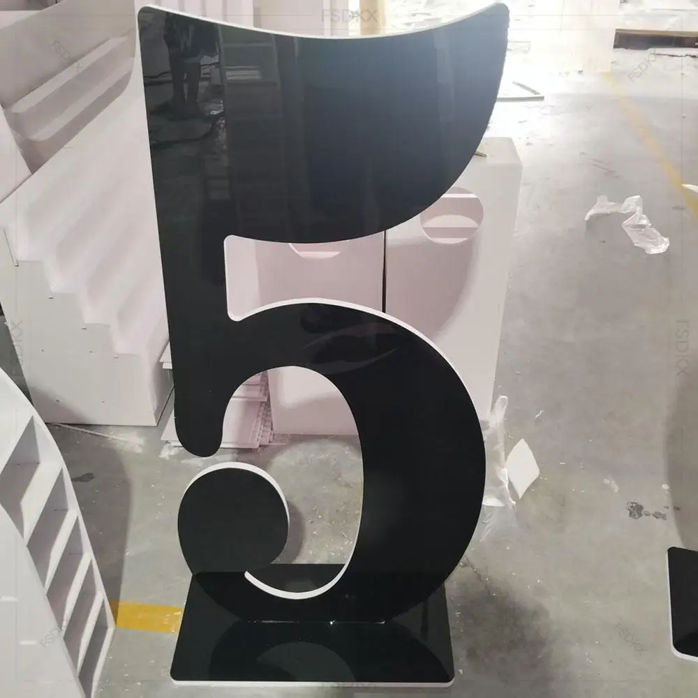 

Wholesale Custom Wedding Birthday Acrylic Numbers 3D Big Acrylic Letters Number Wedding Supplies