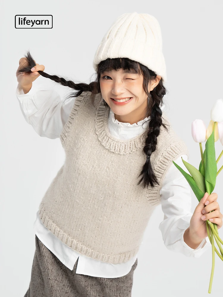 warmth-handmade-knitting-kit-for-beginners-thi-yarn-ball-vest-material-bundle-video-tutorials-included-lifeyarn-lyj-202307