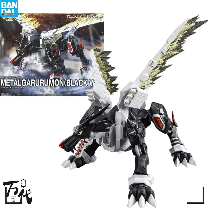 

Оригинальная сборная фигурка Bandai-rise Digimon из темной стали Garurumon, металлическая сборка, искусственные подарки для детей