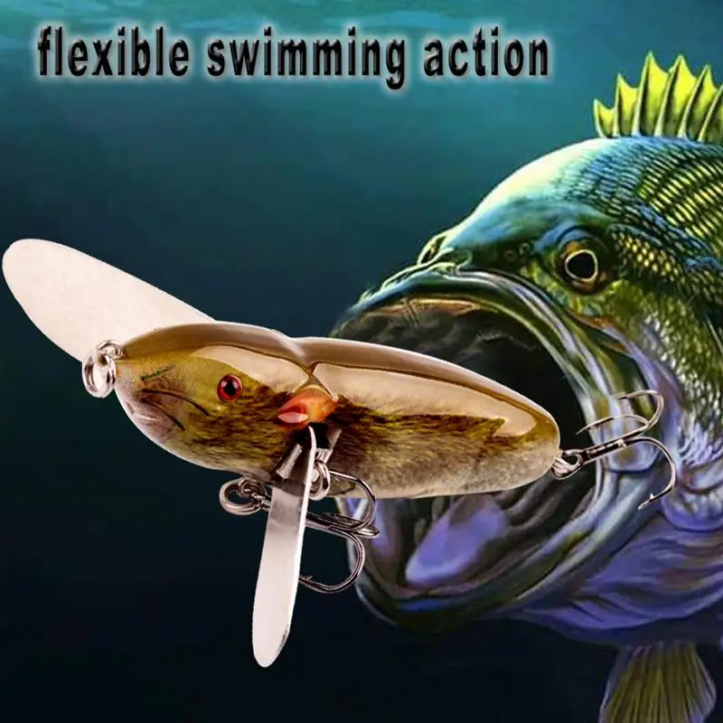 

Fish Bait Artificial Mice Swimbait Crankbait Lure 5X Realistic Fake Creature Bait Fishing Gear Accessory For Freshwater