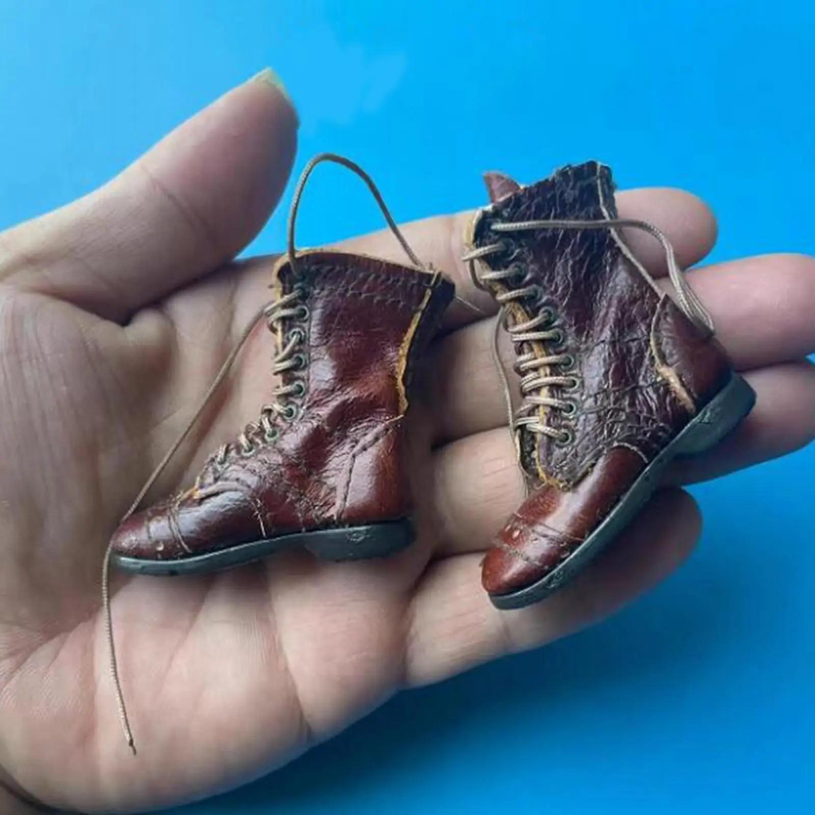 1/6 شخصية الحركة الولايات المتحدة 101ST أحذية محمولة جوا بولي Leather جلد 12 بوصة أحذية دمية الذكور