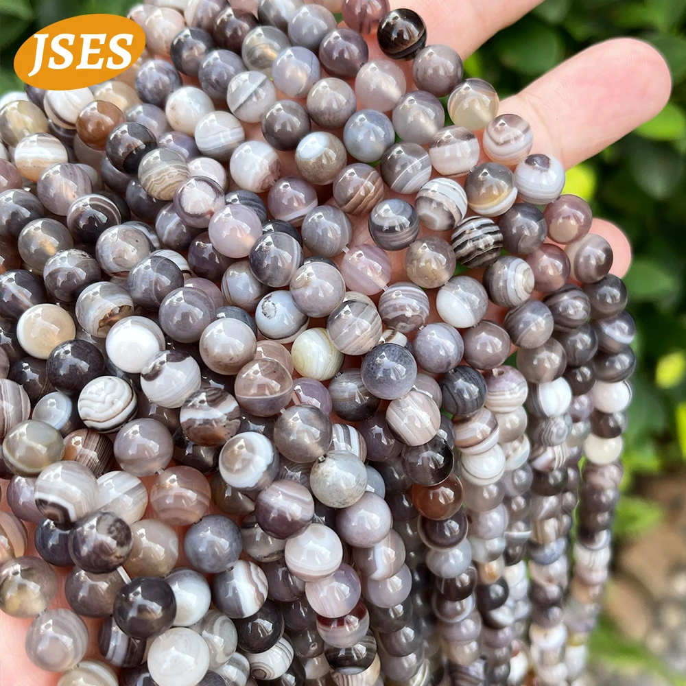 AA Natural Botswana Agate Sardonyx Loose Stone Beads for Jewelry Making Needlework DIY Bracelets Earrings Accessories 4 6 8 10mm