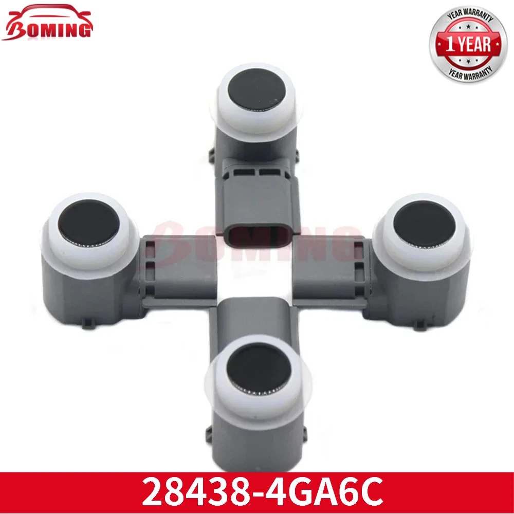 For Infiniti Q50 Q60 QX60 QX50 QX70 QX80 2014-18 28438-4HB6A 284384HB6A 28438-4GA6C 284384GA6C 4PCS Black Car PDC Parking Sensor