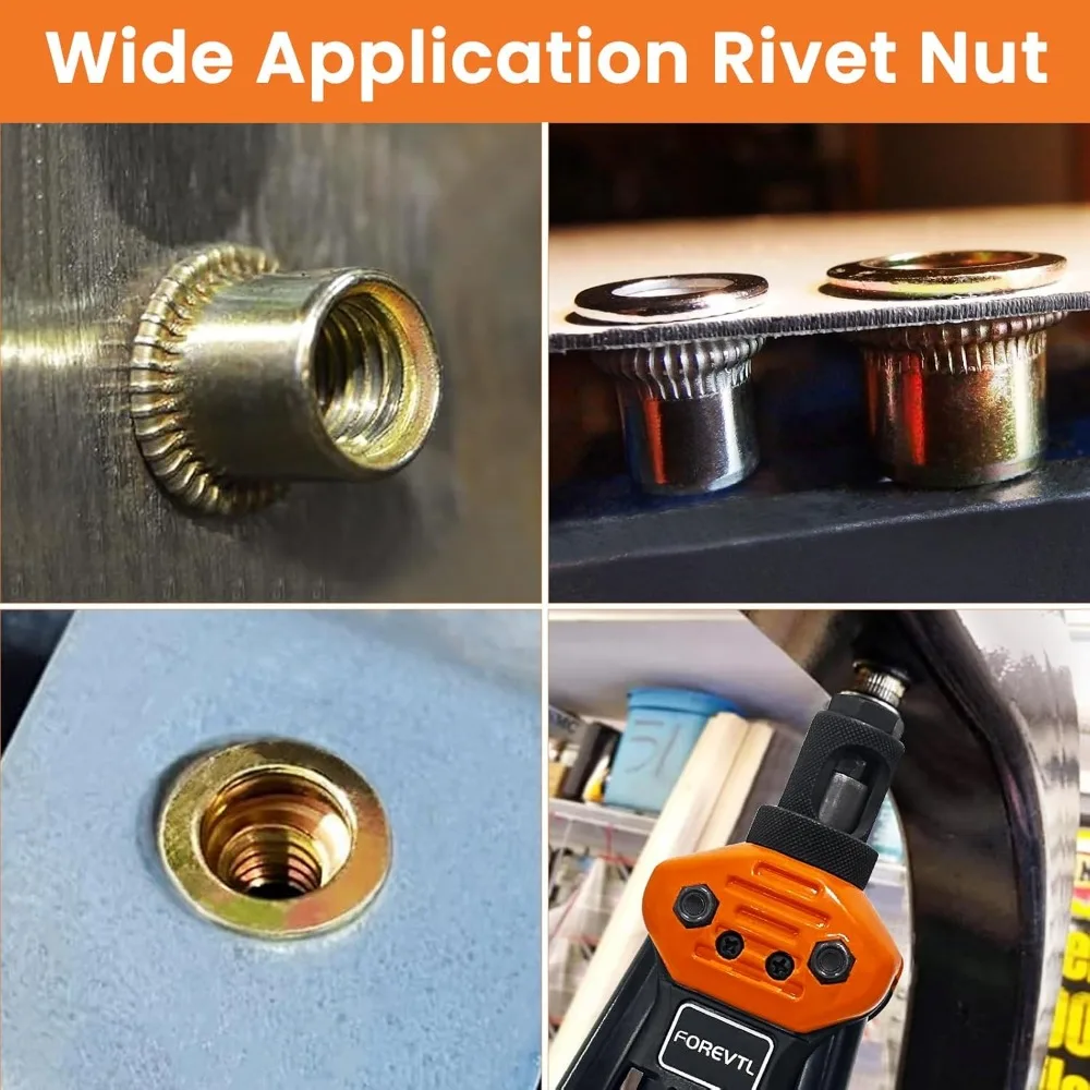 ชุดเครื่องมือยึดสกรูหัวตอก 16 ชิ้น พร้อมแกนยึดขนาดเมตริกและ SAE 13 ชิ้น ชุดสกรูหัวตอก 150 ชิ้น กล่องเก็บของทนทาน