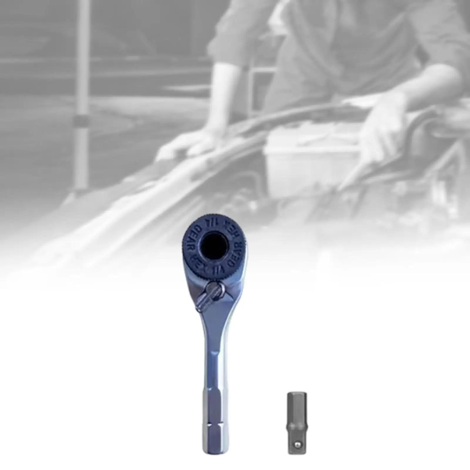 

Hexagon Ratchet Wrench Anti Slip Grip Quick Release Portable Screwdriver Kit