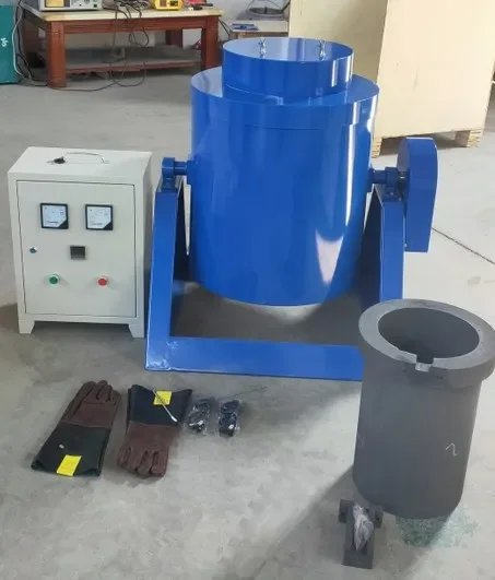 Electric Furnace For Melting Gold Aluminium Metal In A Small