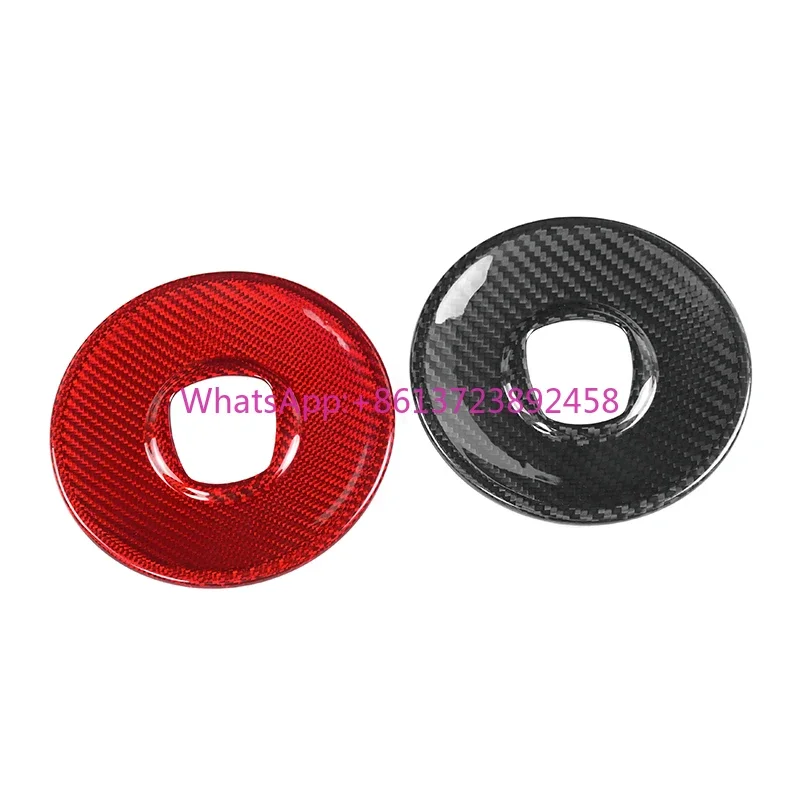 

Carbon for Fiat Steering Wheel Parts Real Carbon Fiber for Fiat 500 Interior Accessories