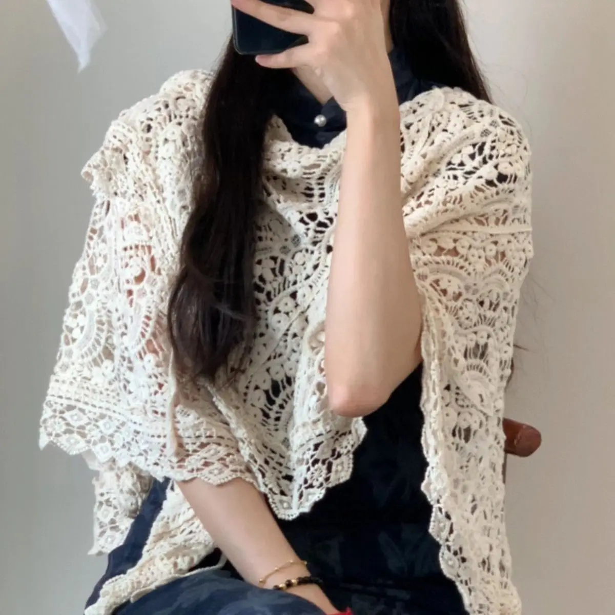 New Fashion Spring Summer Knitted Cardigan Women Sunscreen  Shawls Tops Female Loose Casual All-match Ladies Coat