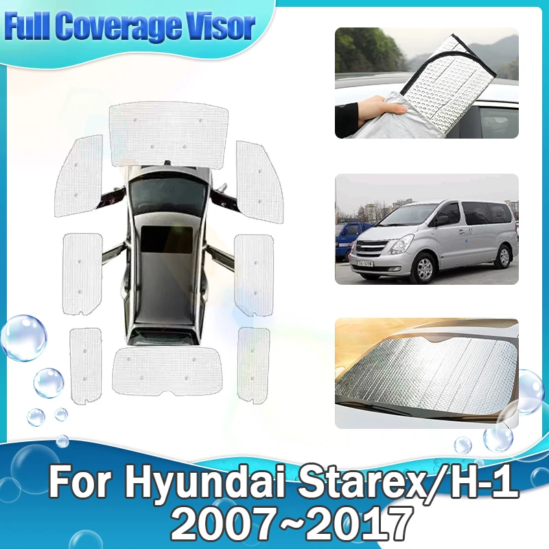 

For Hyundai Starex iMax H-1 TQ 2007~2017 2014 Custom-Fit Sunshades Window Sun Visors Windshield Blocks UV Rays Car Accessories