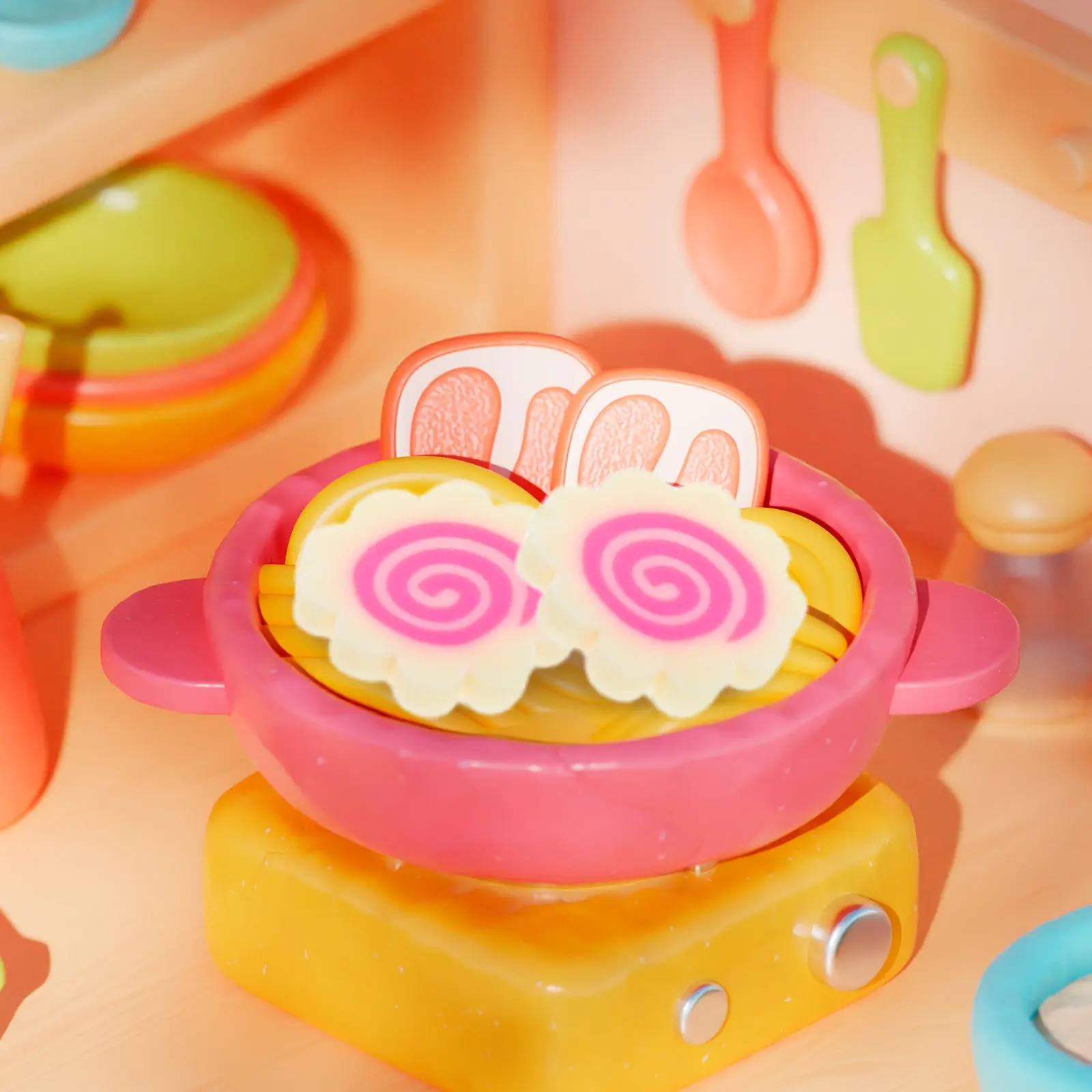 1 Paquete de Mini Pasteles de Pescado Realistas, Rebanadas de Arcilla Suave para Decoración de Comida de Casa de Muñecas DIY, Adornos para Uñas, Ingredientes para Ramen, Suministros de Manualidades