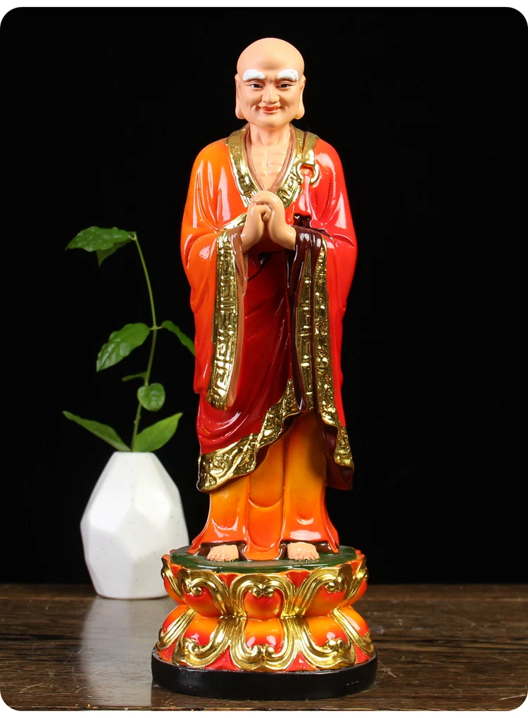 2 قطعة مجموعة مزار المنزل معبد البوذية تمثال بوذا ساكياموني بوذا مساعد اليسار واليمين آلهة نان كاي
