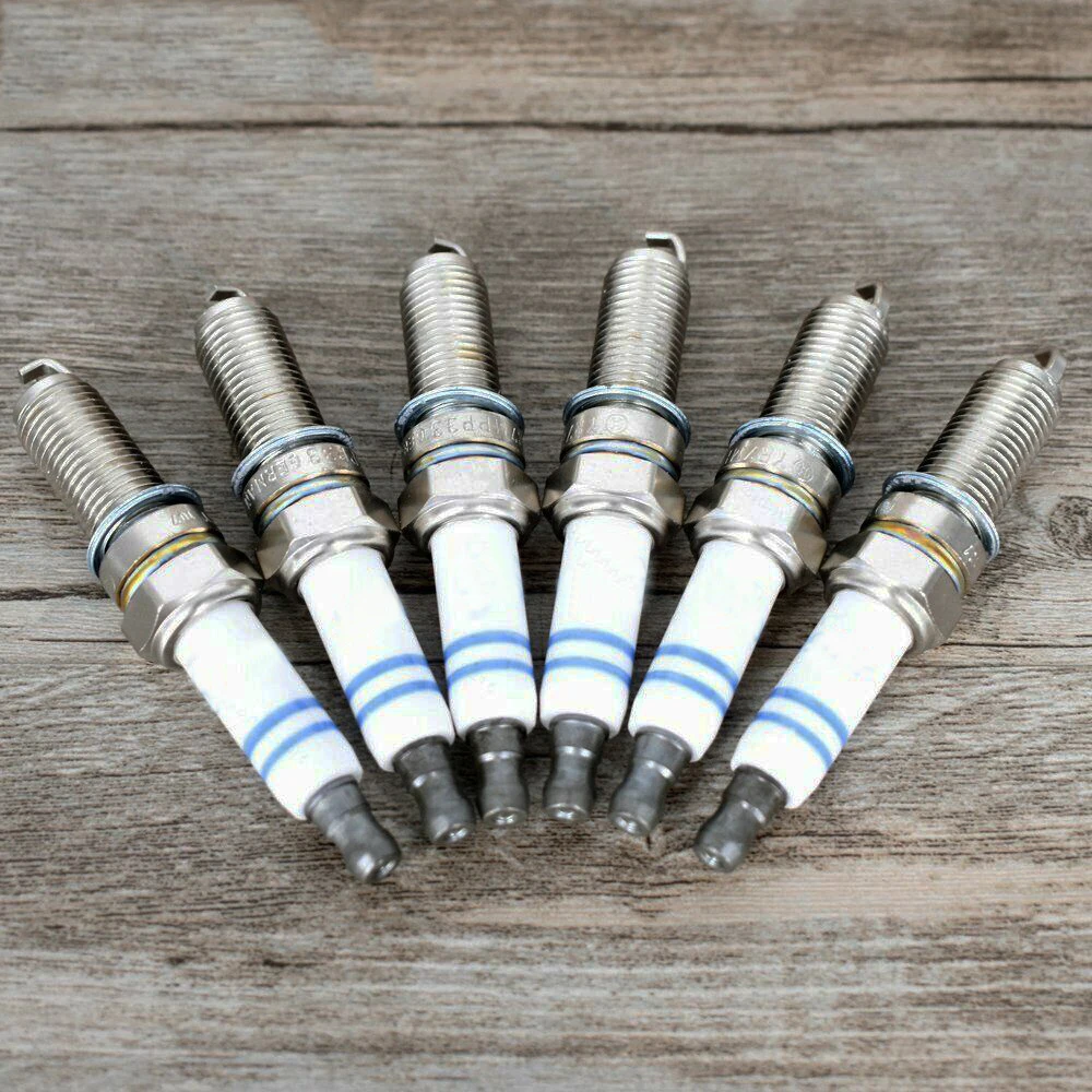 6PCS Spark Plugs For Mercedes-Benz R350 S400 S550 SL550 SLK250 SLK280 SLK300 SLK350 C230 C250 C300 C350 CL550 CLK350 CLK550