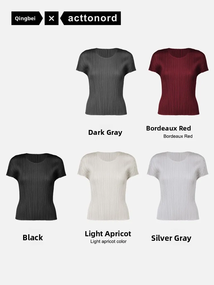 

Футболка с эффектом похудения, базовая, с коротким рукавом, круглым вырезом, для ношения под одеждой, складная, JK4, из полиэфирного волокна, для повседневной носки, летняя, комфортная.