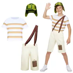 El Chavo Del Ocho Cosplay Costume For Child El Chavo Animado In Stock Kids Gifts Theme Party Outifts-Takerlama