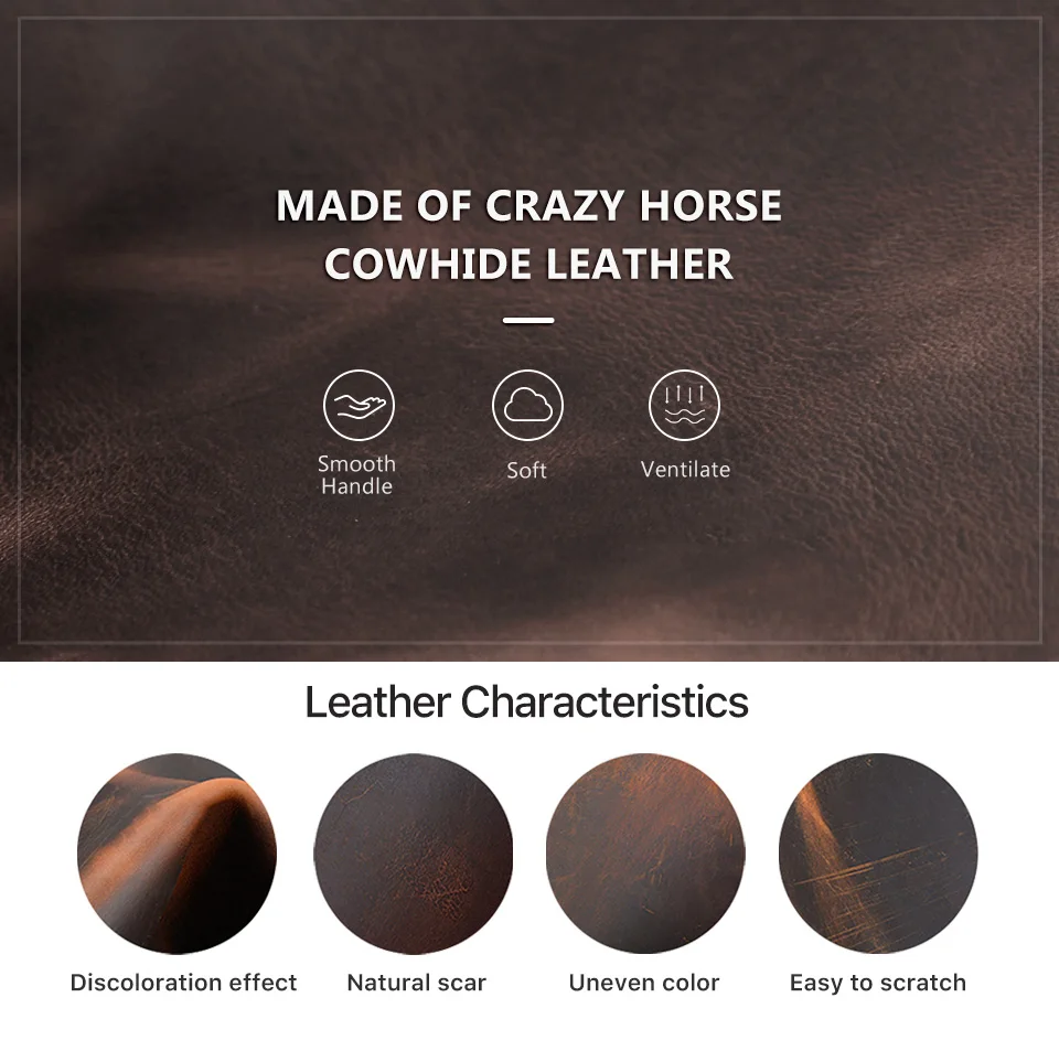 CONTACT'S FAMILIE Retro Leder Krawatte Organizer Box für Männer Krawatte Manschette Links Halter Reise Fall Lagerung Display Mäppchen Handgemachte – Detail 5