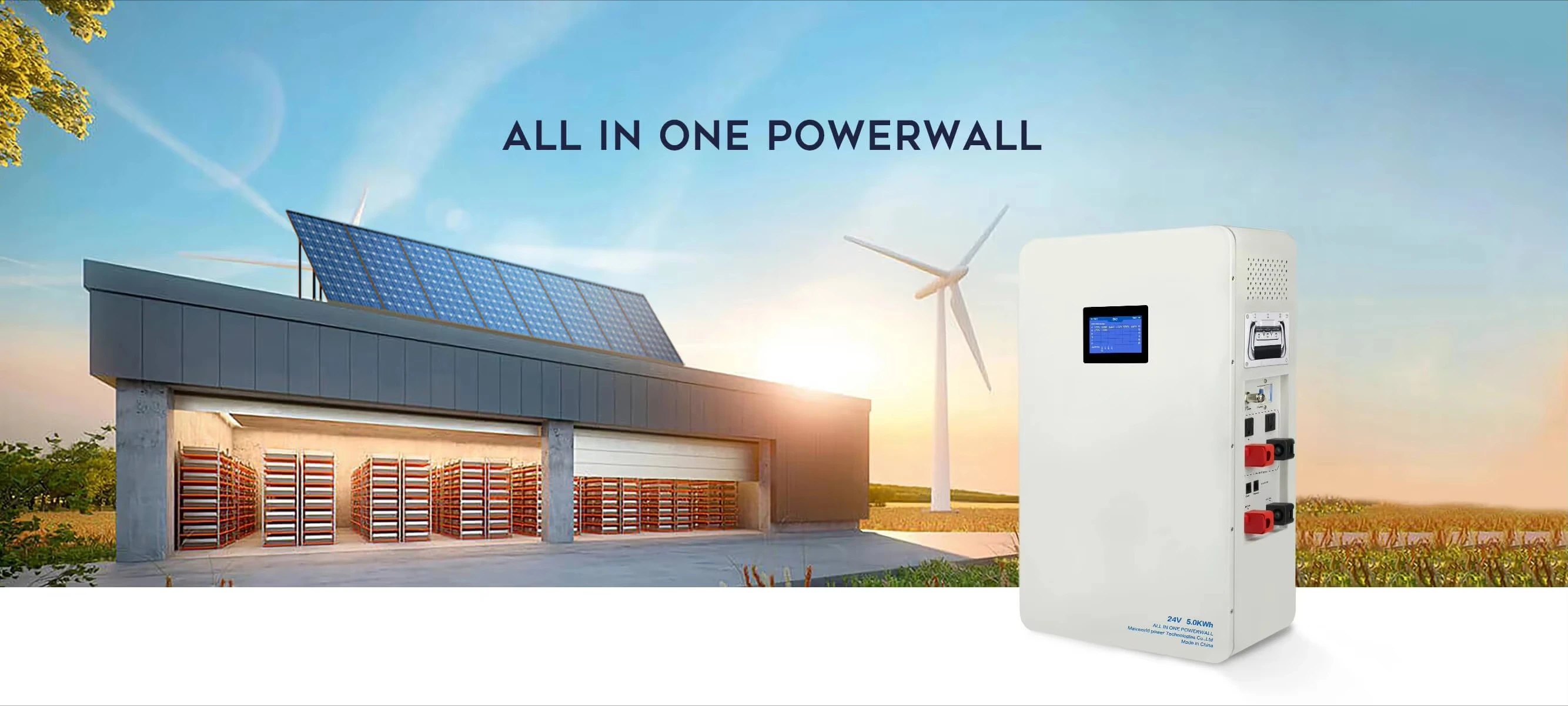 24v Pure Sine Wave Hybrid Solar Inverter for Home 60A  145V Max PV Input 200ah Wall Mounted Grid Solar for Home