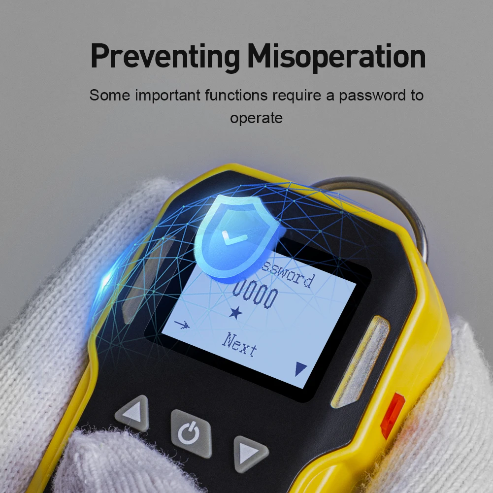 Imagem -02 - Bosean Indústria Portátil Hidrogênio Gás Detector h2 Gás Vazamento Analyzer 1000ppm Três Alarmes para Segurança