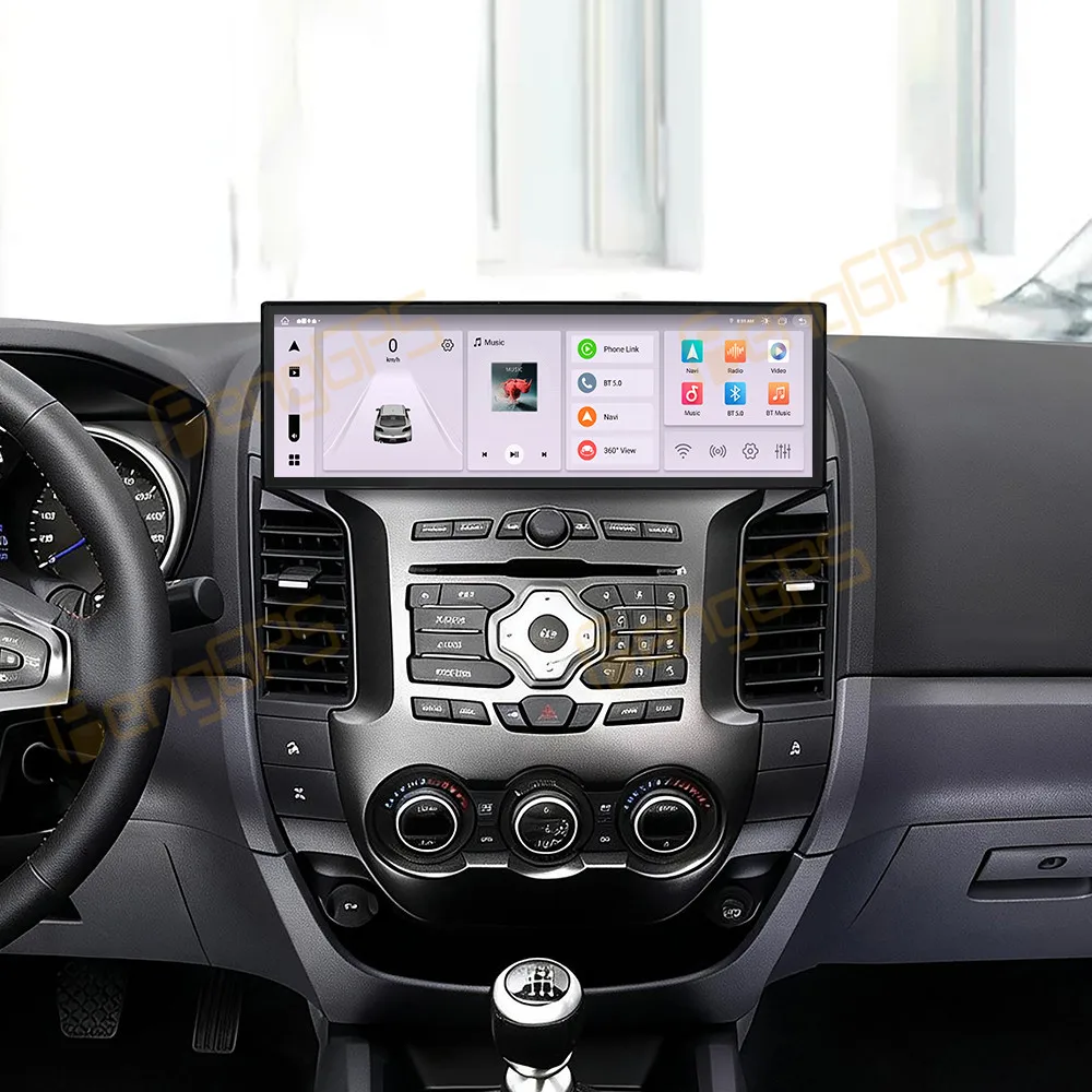 Car Accessories Radio For Ford Ranger 2008-2012 Android Auto GPS Navigation Multimedia Stereo Receiver Head Unit Offline Maps